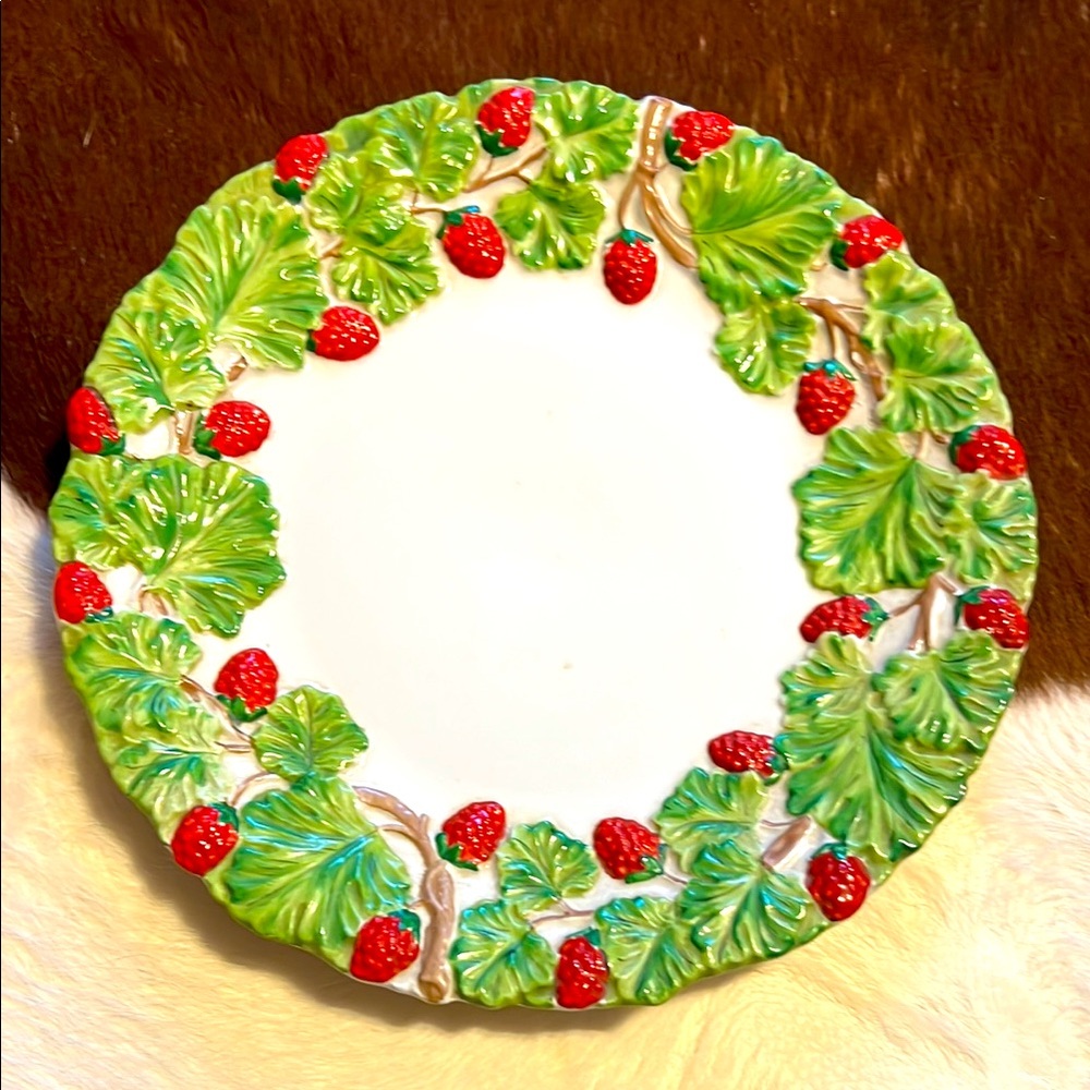 Vintage Hand Painted Italian Ceramic Dish by Mottahedeh